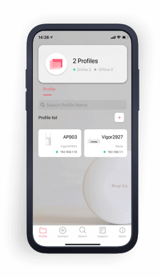 DrayTek Wireless UI